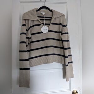 Storia striped polo sweater in size small NWT